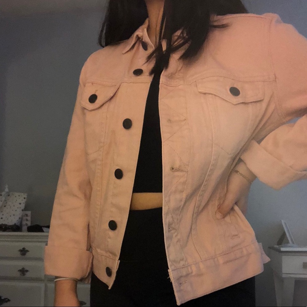 Pink denim jacket - Picture 4 of 5